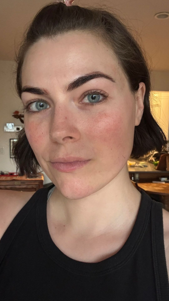 Image may contain Rebecca Rittenhouse Body Part Face Head Neck Person Adult Photography Portrait and Skin